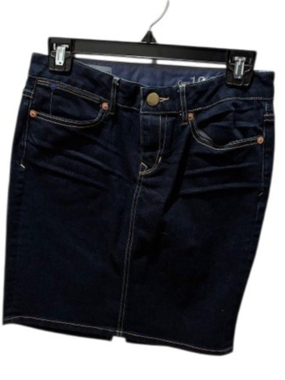 Gap 1969 Dark Rinse 100% Cotton Denim Mini Skirt EUC Size 0